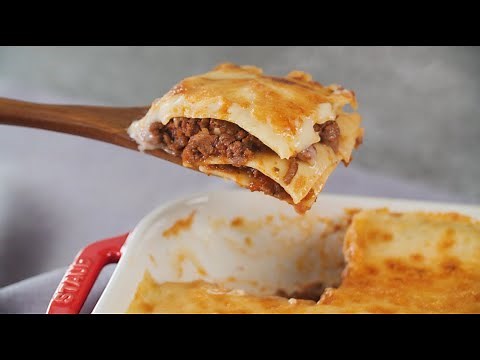 Lasagna Recipe - Panasonic Convection Microwave Oven Combination Cooking