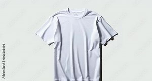 Plain white T-shirt displayed against a white background. The T-shirt has a classic crew neck design with short sleeves and a relaxed fit