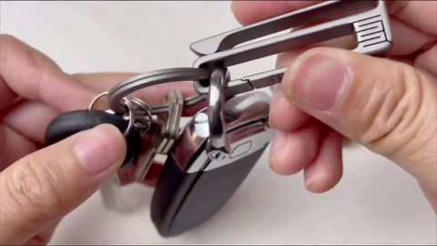 TISUR Belt Loop Keychain Clip, Titanium Carabiner Keychain Key Holder for Duty Belt, Car Key Chain for Men Women