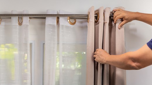 The Genius Pool Noodle Trick That Makes Curtains Look Picture-Perfect - Hunker