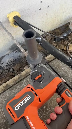 Breaking new ground with the RIDGID 18V Brushless 1 in. SDS-Plus Rotary Hammer. This powerhouse tool means business when it comes to drilling and chiseling. VC: @tetraelectric #buildforalifetime | RIDGID Power Tools