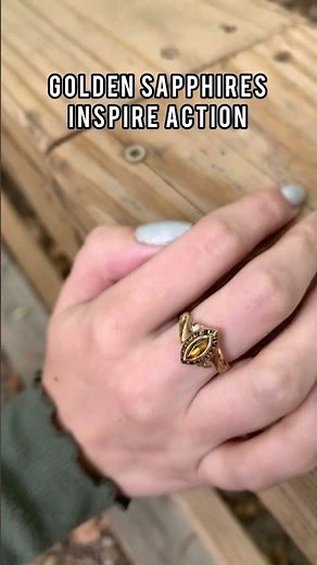 Herff Jones November Birthstone for Class Jewelry - Golden Sapphire 💛🍂