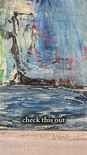 "Down by the Sea" | Abstract Expressionist Oil Painting 11x14