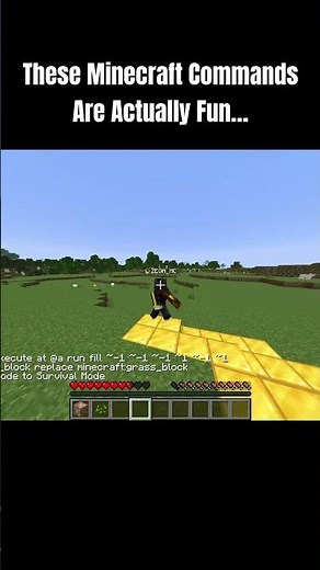3 Fun Minecraft Commands You Should Try #minecraft #shorts