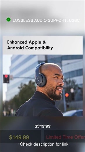 🔥 Beats Studio Pro Premium Wireless Over-Ear Headphones- Up to 40-Hour Battery Life, Active Noise Ca
