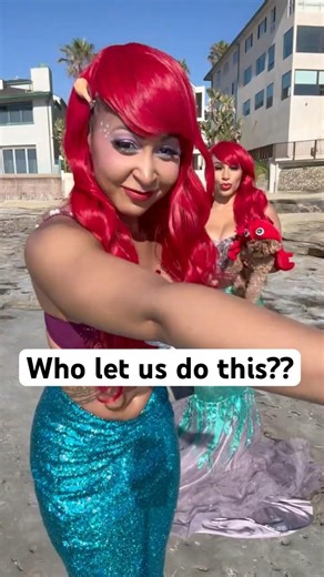 We Became Real-Life Ariel 🧜‍♀️ Thrift Flip Transformation #diycosplay #thrifting
