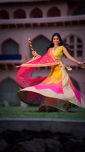 Twirling my way through Navratri ✨ VC: @avinash_mukkamala Makeup : @priyasandeepmakeupartistry Hairstyling: @bridalstoptirupati #neha_nani #reels #trending #navratri #dandiya | Neha Chowdary Endluri