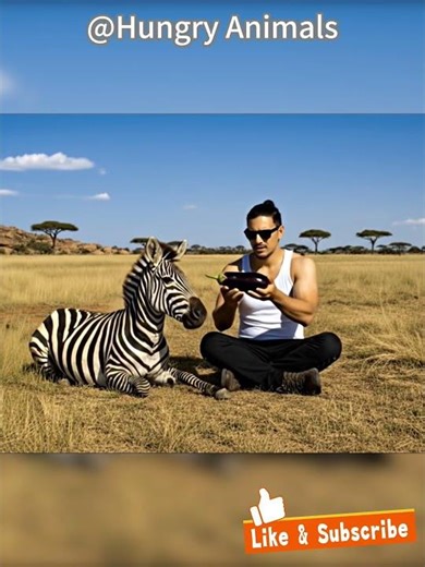 Watch a Zebra Try Eggplant for the First Time! 🍆🦓 #animals #eating #zebra