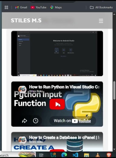 I Built My Own Tutorial Website Landing Page #shorts