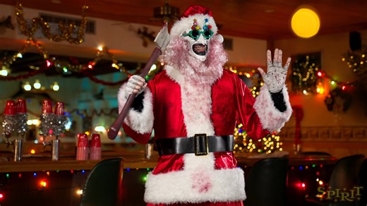 565K views · 8.2K reactions | Art the Clown Santa Claus is here to help you spread Christmas fear 嵐 This officially licensed Terrifier 3 animatronic is now available for purchase: https://bit.ly/3IMYrV8. | Spirit Halloween | Facebook