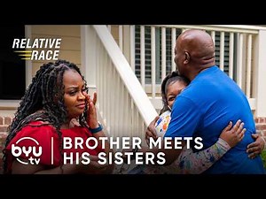 Brother Meets His Sisters and Cousins For The First Time | Relative Race | BYUtv