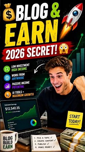 How to Start a Blog and Make Money in 2026 | AI Blogging for Beginners#blogger #bloggingplatform