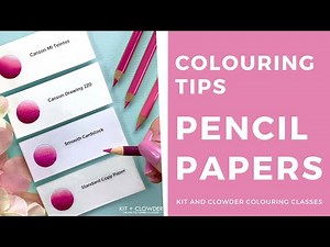 Coloring Tip: Comparing Pencil Papers