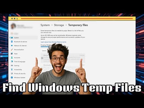 How To Find Temp Files In Windows 11 | Free Up Space & Speed Up PC (2025)