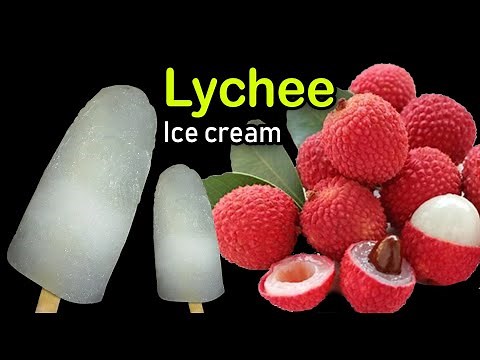 Lychee Ice Cream | Litchi Ice Cream Recipe | Lichu Ice Cream Simple And Very Easy