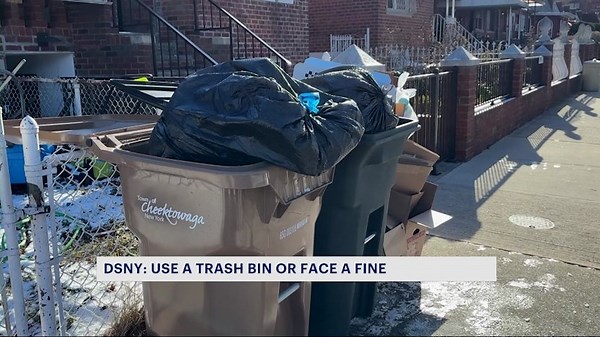 DSNY issuing almost 500 fines in less than a week to New Yorkers not using trash bins