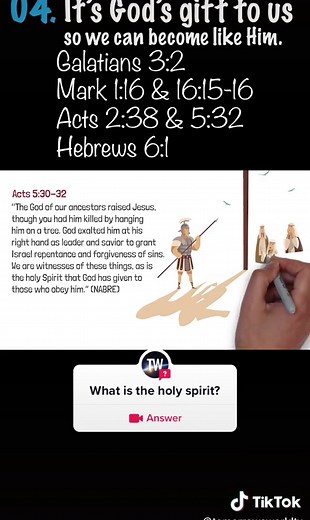#question from @tomorrowsworldtv Bible scriptures about the #holyspirit #tomorrowsworld #biblestudy #notrinity