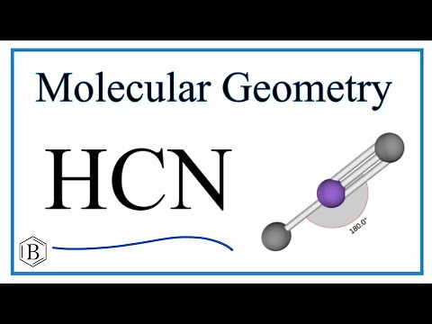 HCN (Hydrogen cyanide) Molecular Geometry & Bond Angles