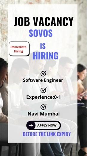 Software Engineer | #Hiring #SoftwareEngineer #ITCareers #FreshersJobs #Sovos #AjitGupta