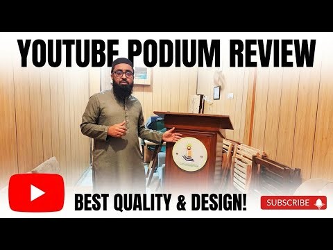 Best Wooden Podium for Schools, Mosques & Offices | Woodakh Lectern Design