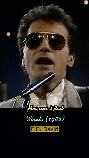 |1982| Words - F.R. Daivid (Lyrics) #80s #80smusic #frdavid #words