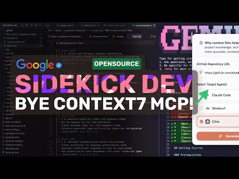 SideKick & DeepWiki + CC,Cline,Roo: This Simple Tool Fixes ALL My Context Issues!