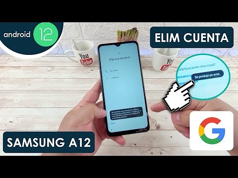 Eliminar Cuenta de Google Samsung Galaxy A12 | Android 12