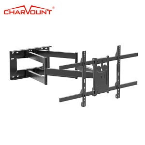 [Hot Item] Adjustable TV Bracket Flat Articulating Heavy Duty Universal Mount Max Vesa 800*400mm for 80 Inch Screen