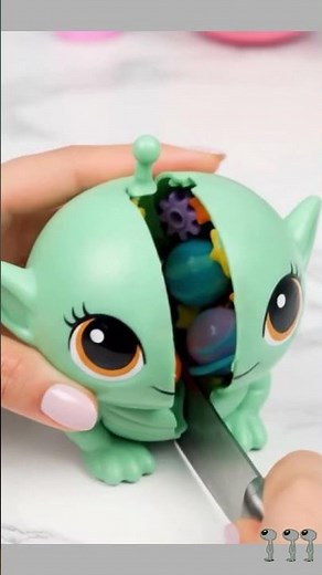 We Cut an Alien Toy… Look Inside! 👽 #funny #cute