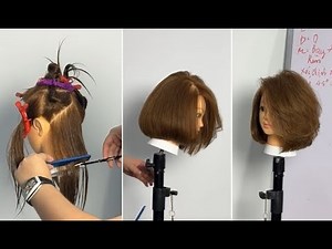 Long to Bob Haircut Tutorial With Simple Layered Cutting Techniques | Tips for Cutting Bob Hair