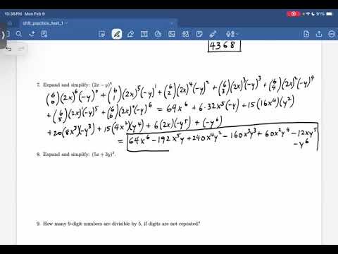 Ch 9 Practice Test 1