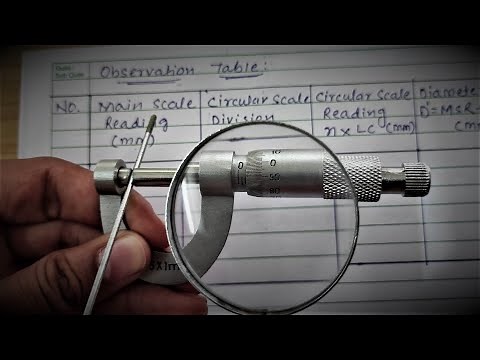 DIAMETER OF WIRE USING MICROMETER SCREWGUAGE #CBSE#GSEB#PhysicsPractical#Class11#ExperientialPhysics
