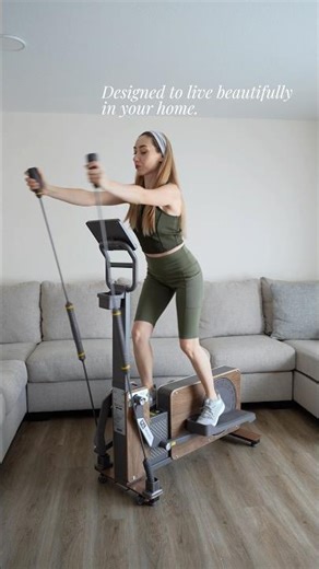 Low Impact Full Body Workout at Home, Compact Quiet Elliptical