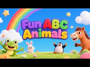 ABC Animals Song 🐾 | Learn Alphabet with Fun Animal Sounds for Kids