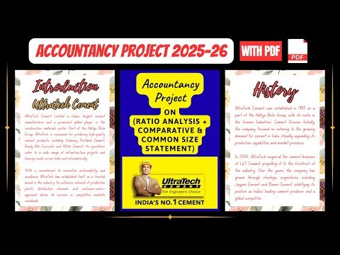Accountancy Project Class 12th | UltraTech Cement (Ratio + Comparative & Common Size Statement)