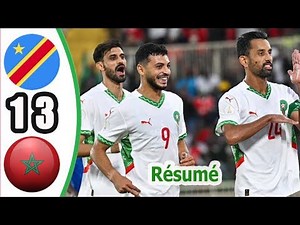 DR Congo vs Morocco 1-3 Highlights | World Cup Qualifiers 2025 | All Goals & Match Résumé