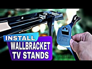 How to install wall bracket and tv stands on Hisense 55U6GS