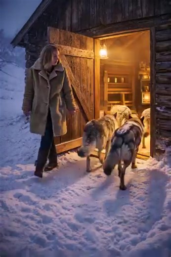 Κατά τη διάρκεια μιας σφοδρής καταιγίδας, μια γυναίκα έβαλε στο σπίτι της τέσσερις λύκους, πιστεύοντας πως τους έσωζε από το κρύο, όμως το πρωί την περίμενε μέσα στο ίδιο της το σπίτι μια σκηνή που την πάγωσε από τρόμο 😲😱 Μετά τον θάνατο του άντρα μου, πούλησα το διαμέρισμα και μετακόμισα στο παλιό πατρικό σπίτι που κληρονόμησα. Το σπίτι βρισκόταν στην άκρη του χωριού, σχεδόν δίπλα στο δάσος. Την ημέρα επικρατούσε ησυχία. Άναβα τη σόμπα, τακτοποιούσα πράγματα, έβγαινα στην αυλή και προσπαθούσα