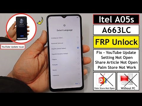 Itel A05s (A663LC) FRP Bypass 2026 | Fix YouTube Update | Setting Not Open | Share Article Not Work