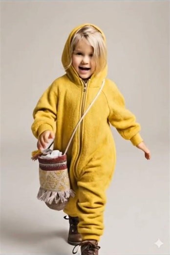 Cute Teddy Hooded Jumpsuit Sewing Pattern for Kids #sewingtutorial #sewing #diy
