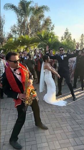 Indian baraat sax performance