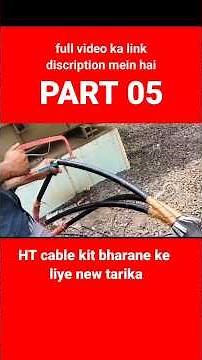 How To Terminate High Tension (HT) Cables (Tutorial) #electricalmanoj