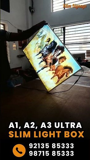 A1, A2, A3 Ultra Slim Light Box | LED Display Frames for Posters & Signage