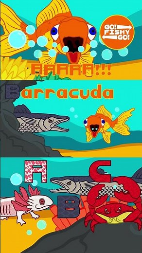 #short clip of The ABC Underwater Creature Fishy Song #gofishygo #abc #alphabet #underwatercreatures