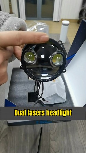 Dual lasers headlight #aftermarketheadlight #laserheadlights #ledlaser