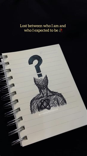 Lost in Thoughts | Sad Deep Emotions Doodle Art | Emotional Doodle Sketch