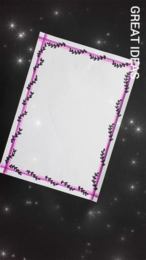 Chart Paper Border Design Idea #chartpaperborderdesign #chartpaperdecoration #viralshorts