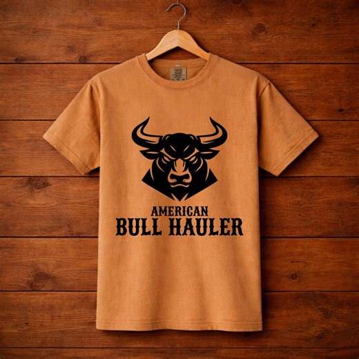 American Bull Hauler Shirt, Cattle Hauler Tee, Livestock Trucker Shirt, Comfort Colors Shirt, Trucker Gift, Western Ranch Tee - Etsy