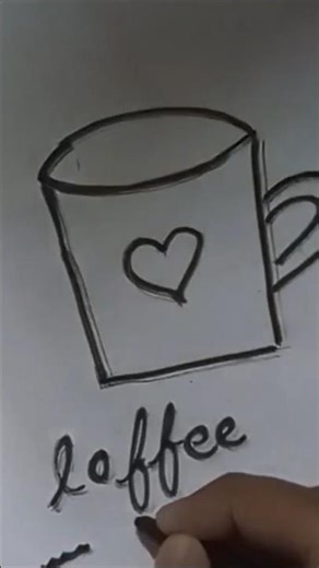 Drawing of Mug Coffee|Easy drawing Tutorials |Beginner #shorts #drawing #art #beginners