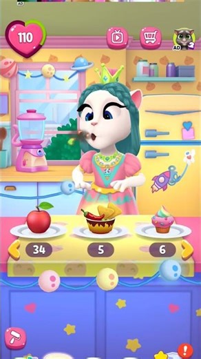 Level 110 Funny Spicy Dish Reaction My Talking Angela 2 #mytalkingangela2